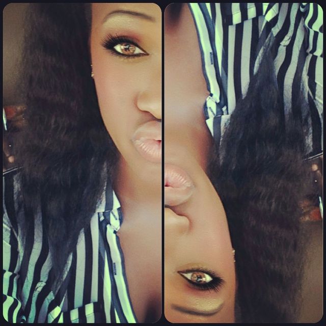 puffy long black big hair