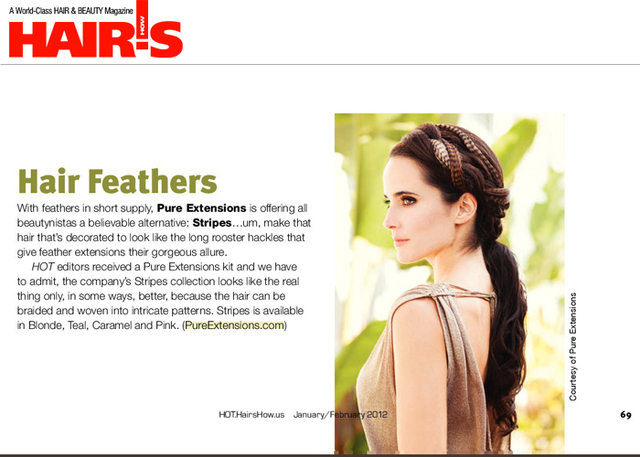 PURE Stripes featured in the January/February issue of Hairs How Magazine!!