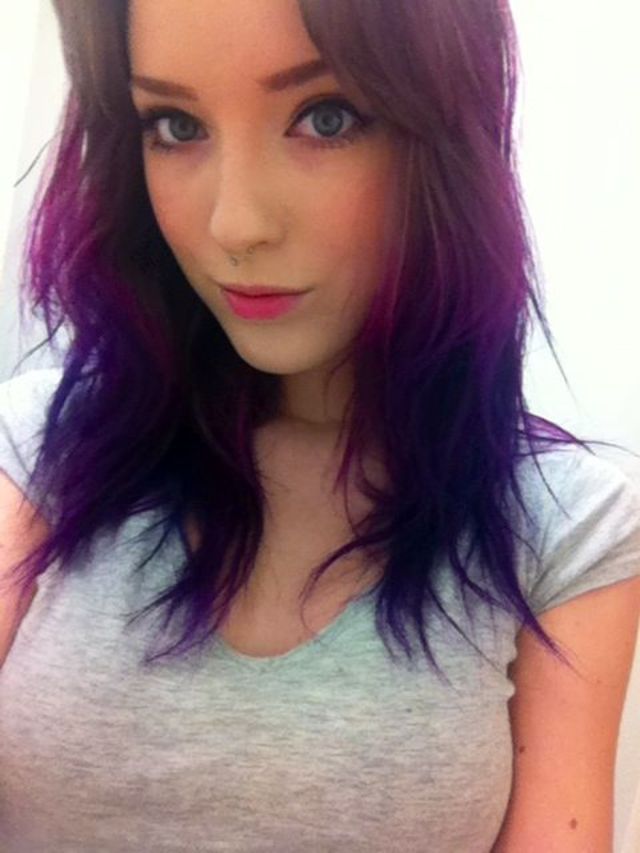 purple and blue ombré 