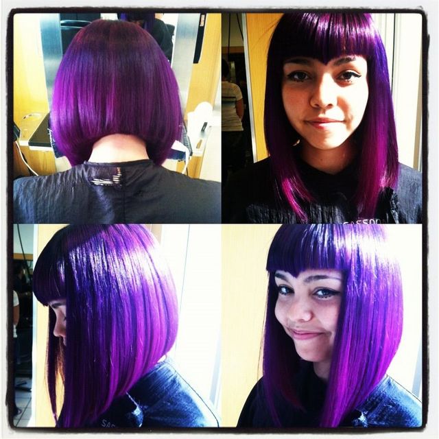 purple bob