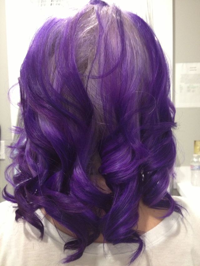purple curls
