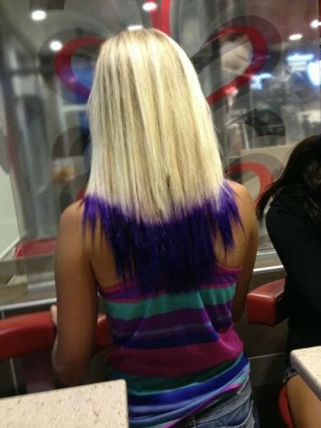 purple dip dye!
