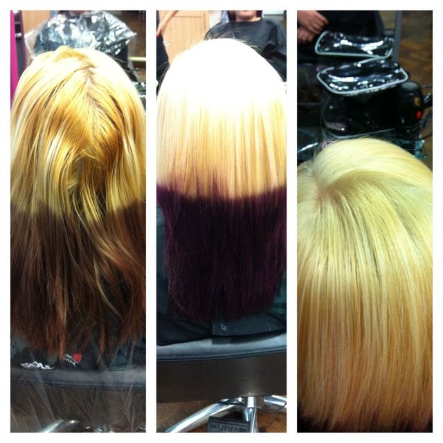 purple dip dye