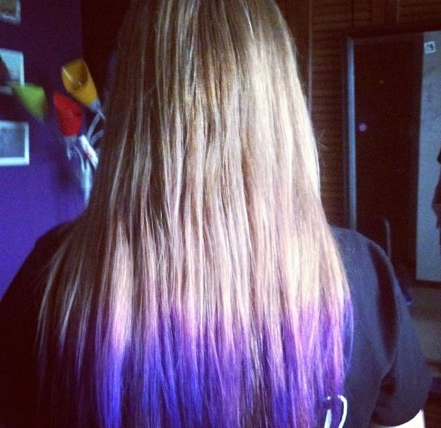 purple dip-dye