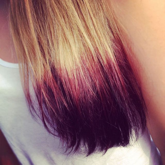 purple dipdye