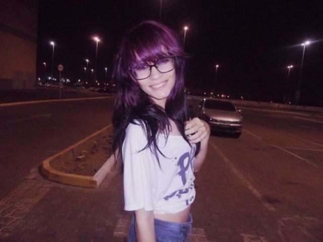 purple hair