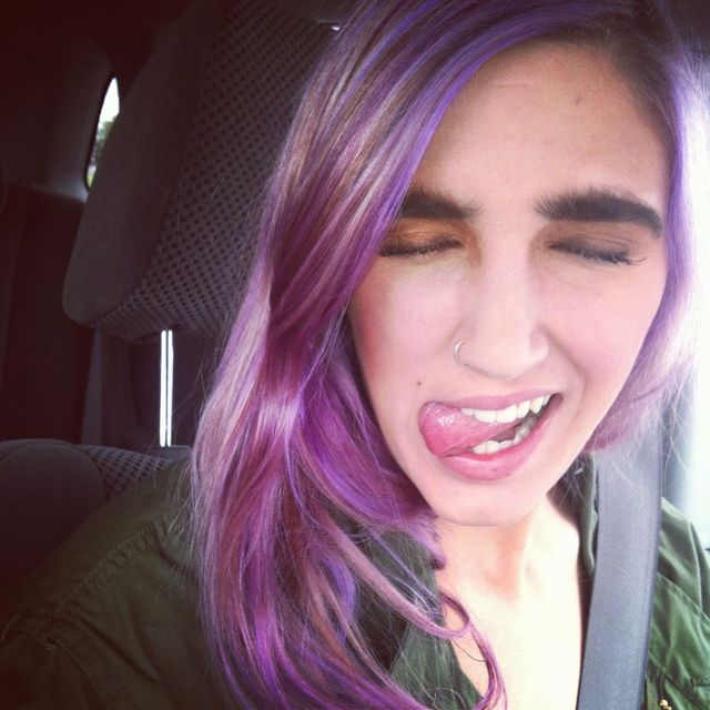 purple hair