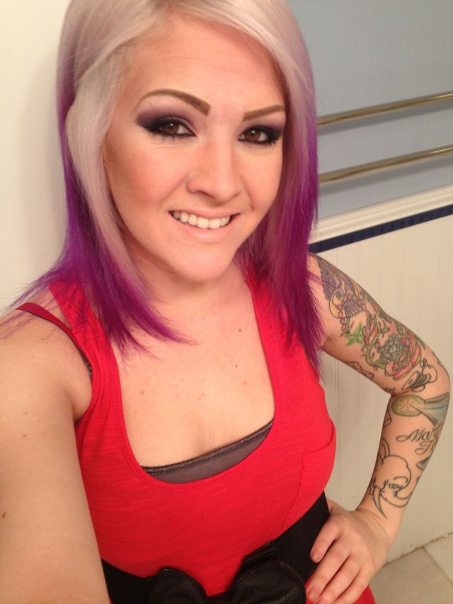 purple n silver ombre