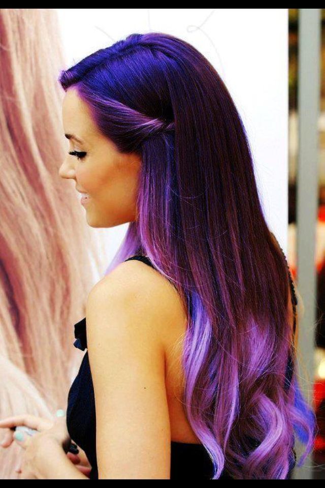 purple ombré 