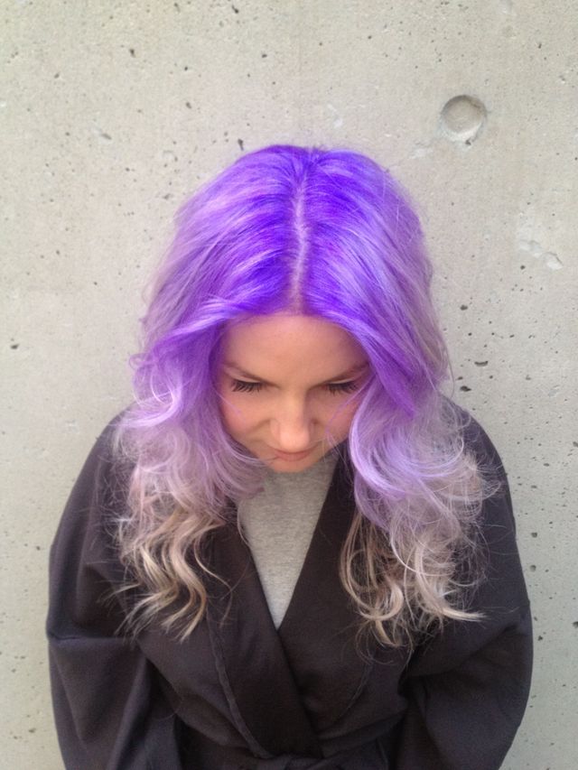 purple ombré 
