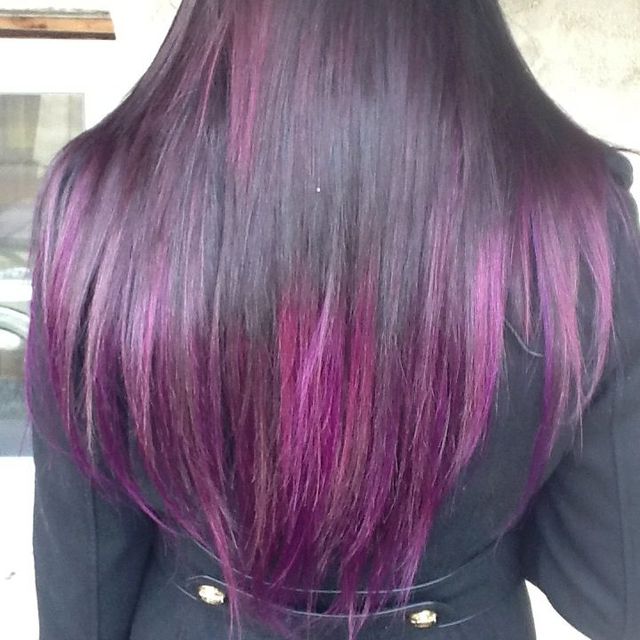 purple ombré 