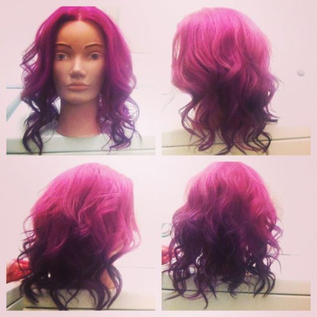 purple ombré
