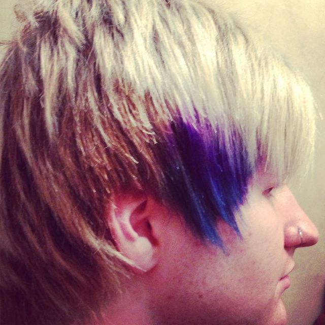 purple to aqua