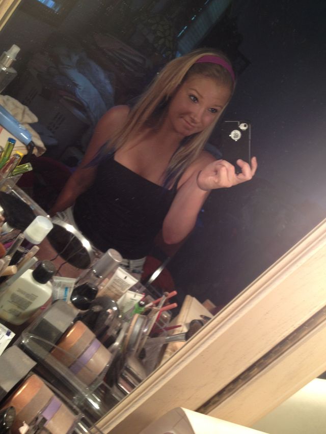 pushed back bangs