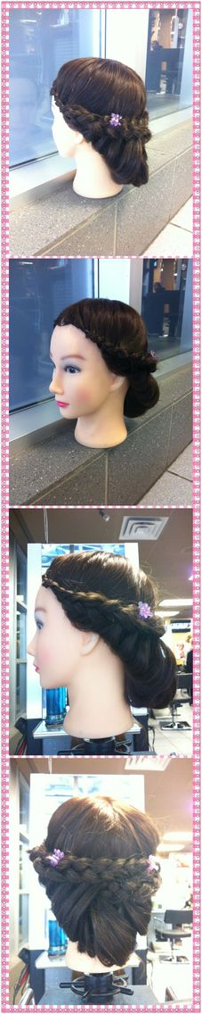 quick braided updo 