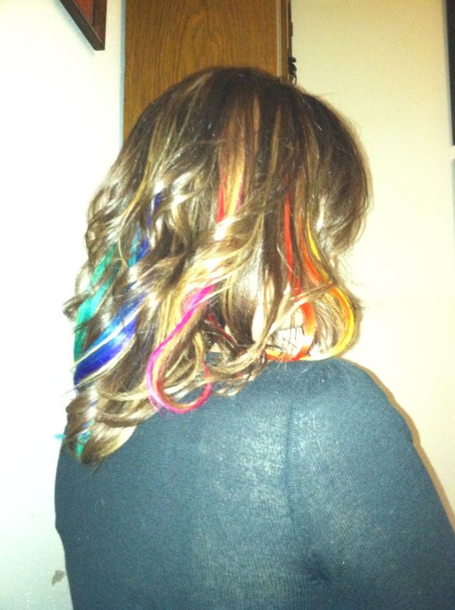 rainbow hair