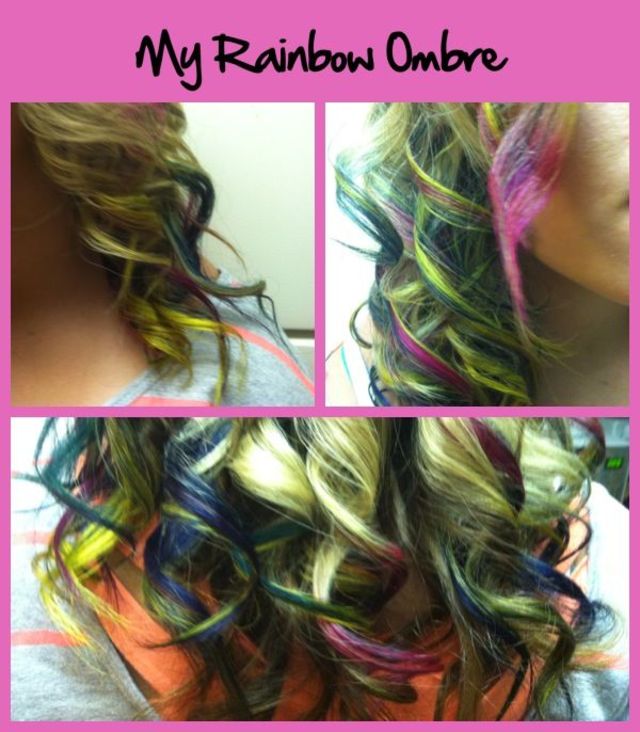 rainbow ombre