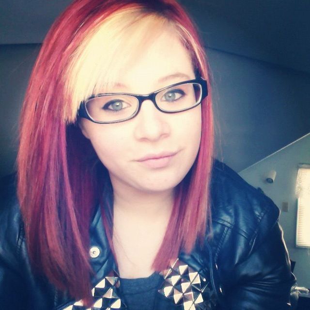 red and blonde