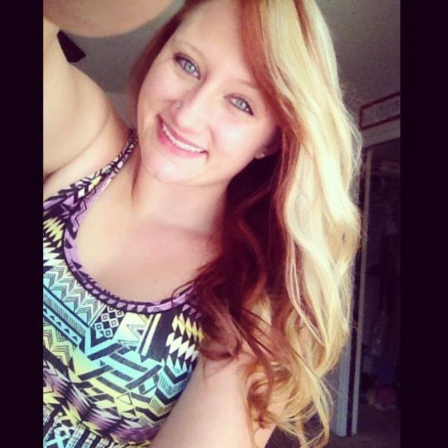 red and blonde