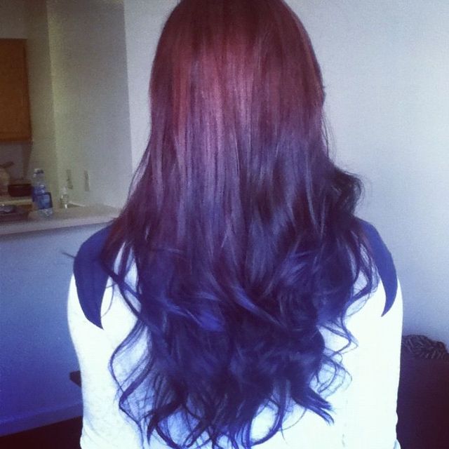 red and blue