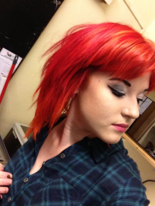 red and orange