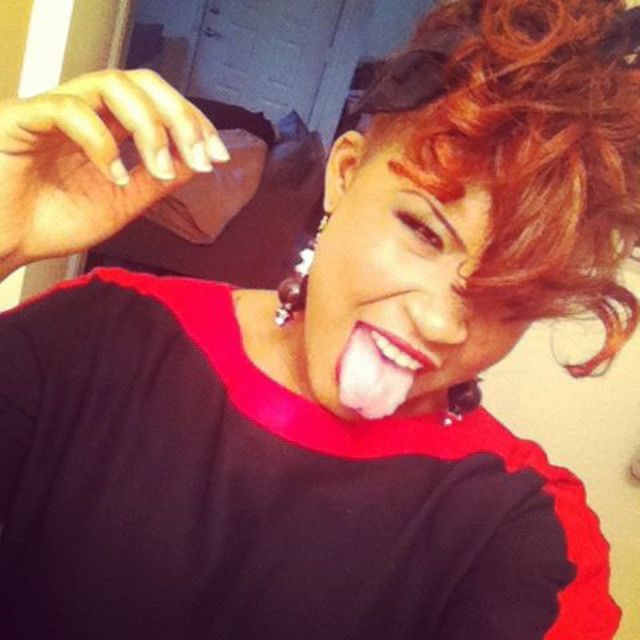 red curly bandana updo