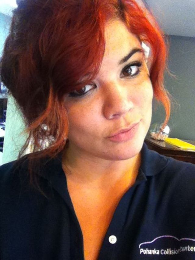 red curly updo