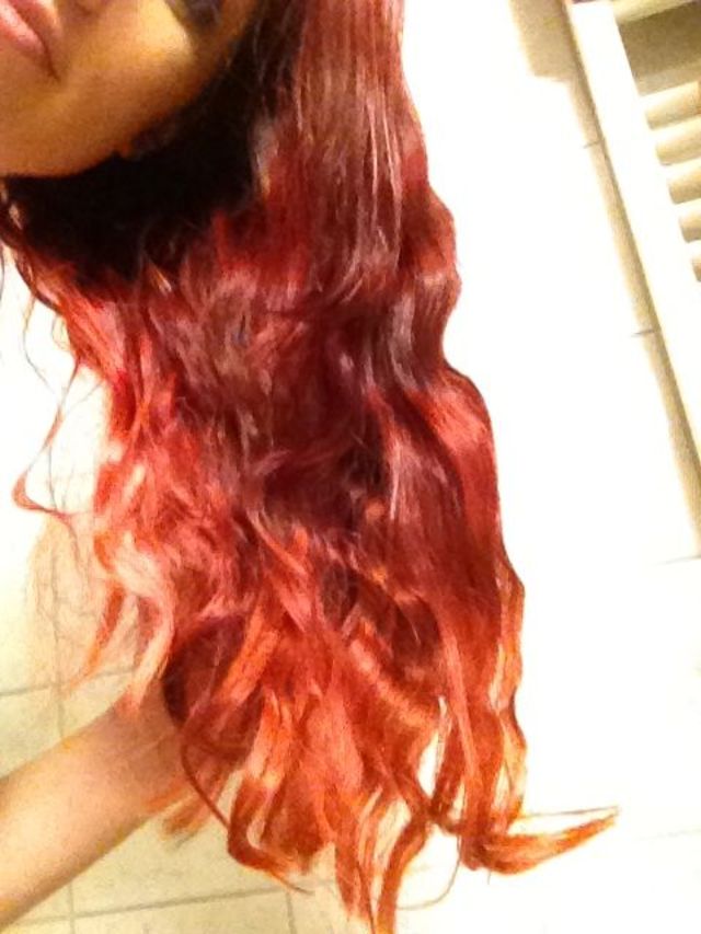 red dip dye