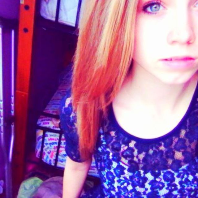 red hair stunned
