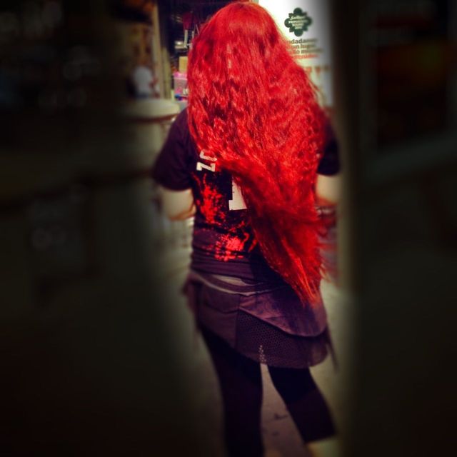 red hair