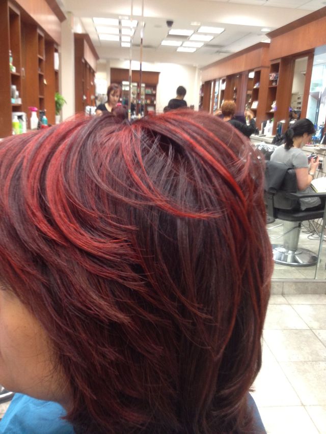 red highlights