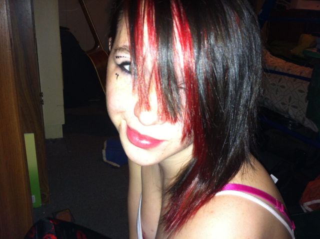 red n black