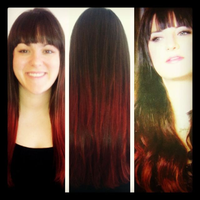 red ombré 