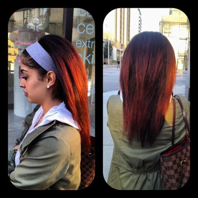 red ombré 
