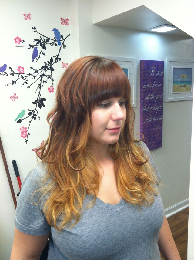 red ombré 