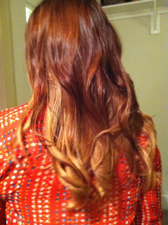 red ombré 