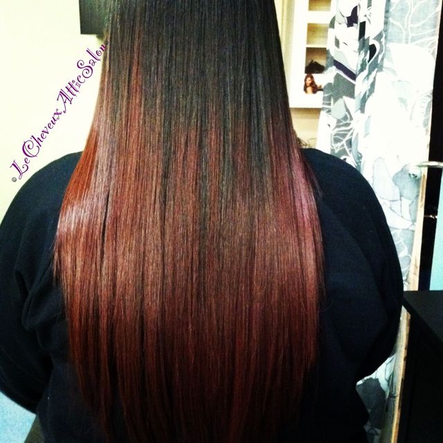 red ombré creepin up