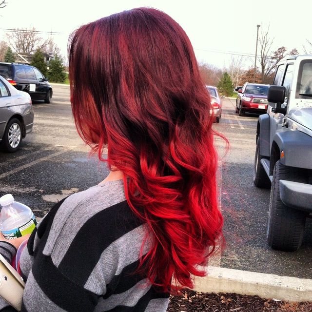 red ombré