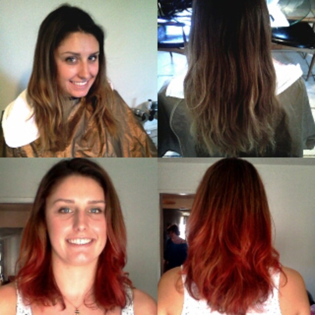 red ombre
