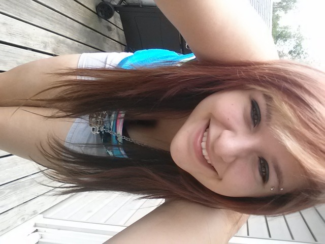red with bleeched bangs ?