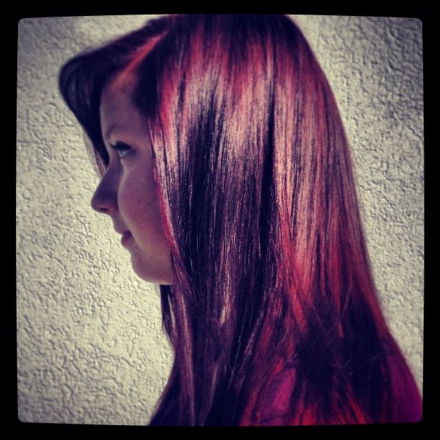 red/ombré/long 