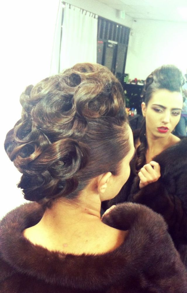 refined updo