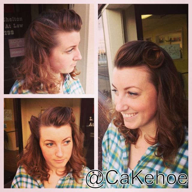 retro pin up hair