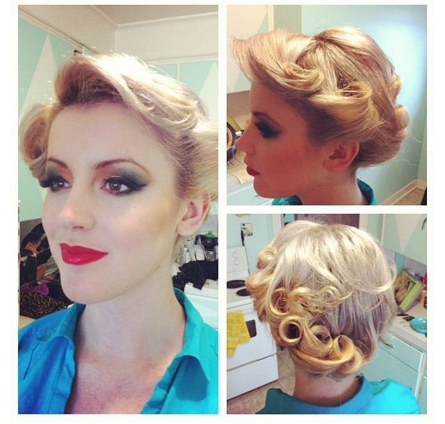 retro up do