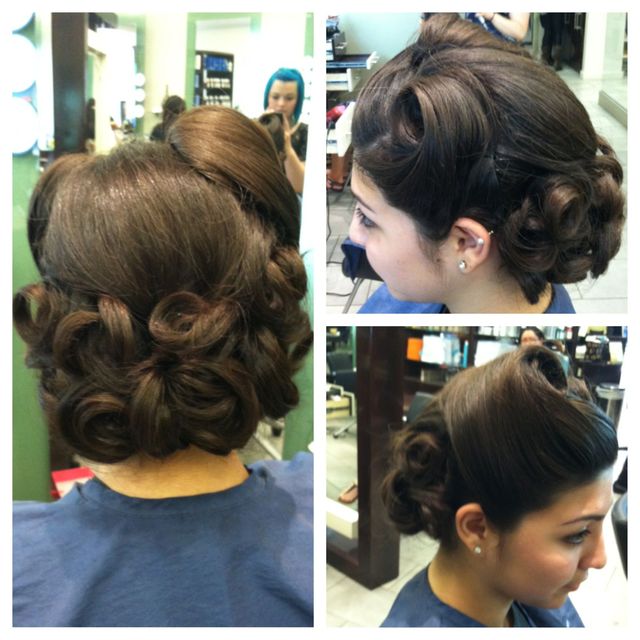 retro updo