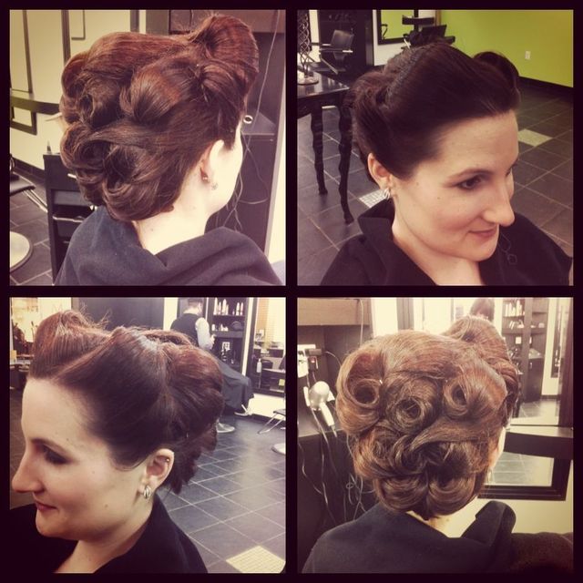 retro updo