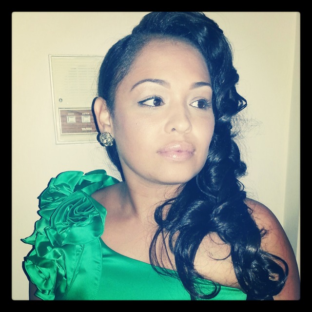 retro wedding hair