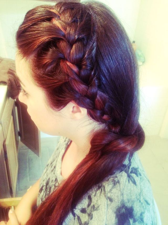 rich color and braids