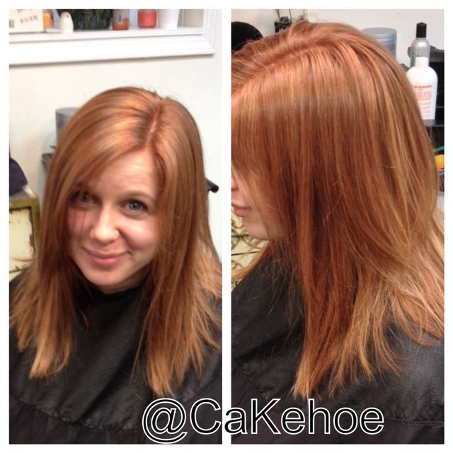 rose gold hair color