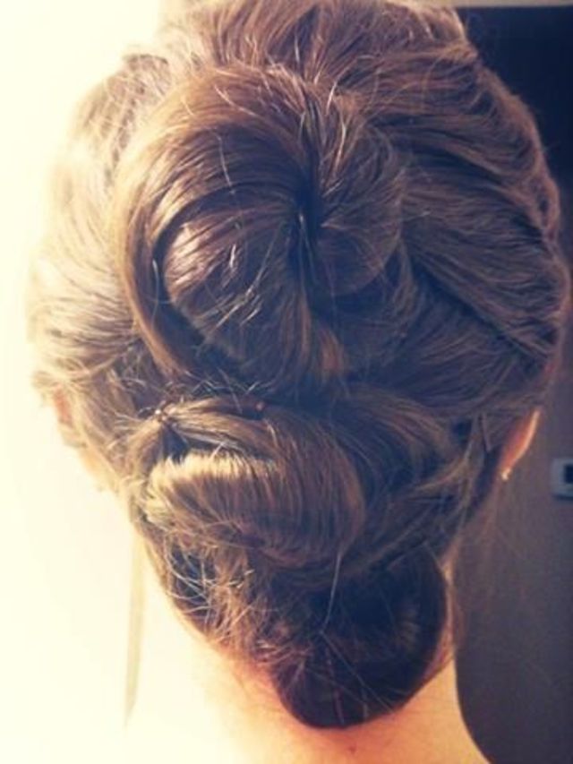 rosebud buns up-do